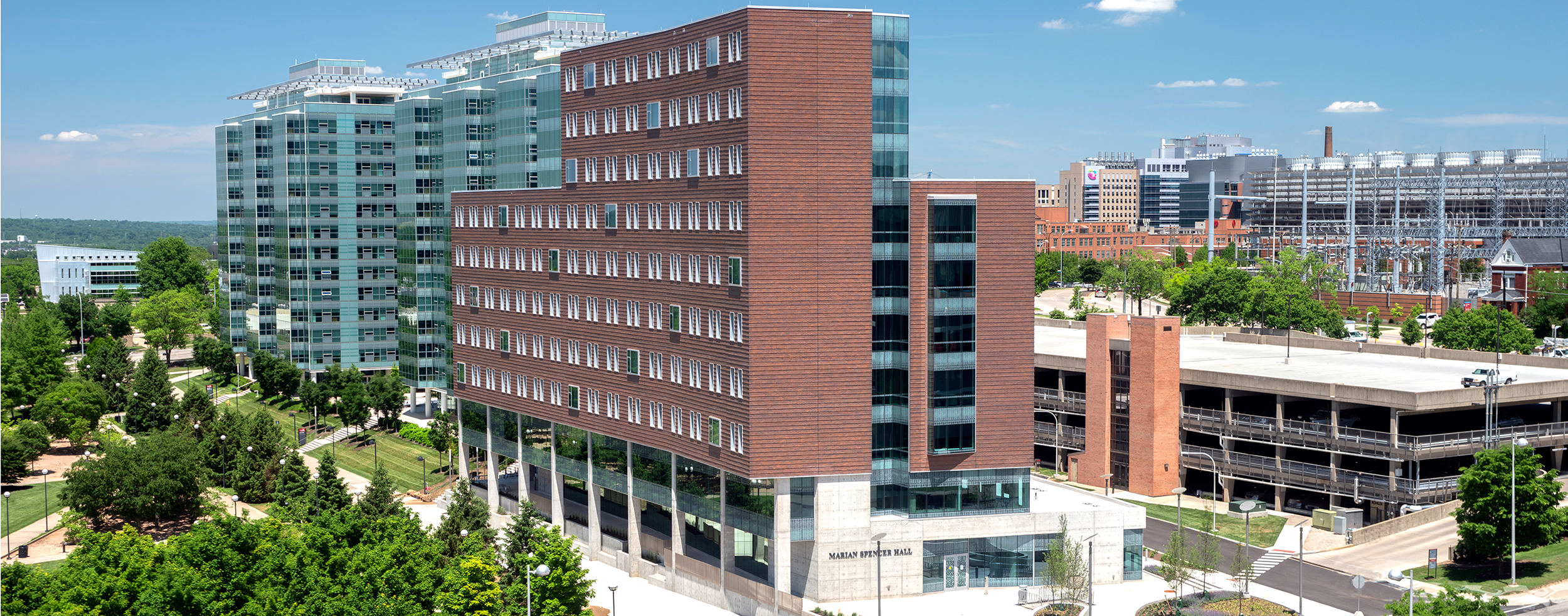 Exterior of Marian Spencer Hall.