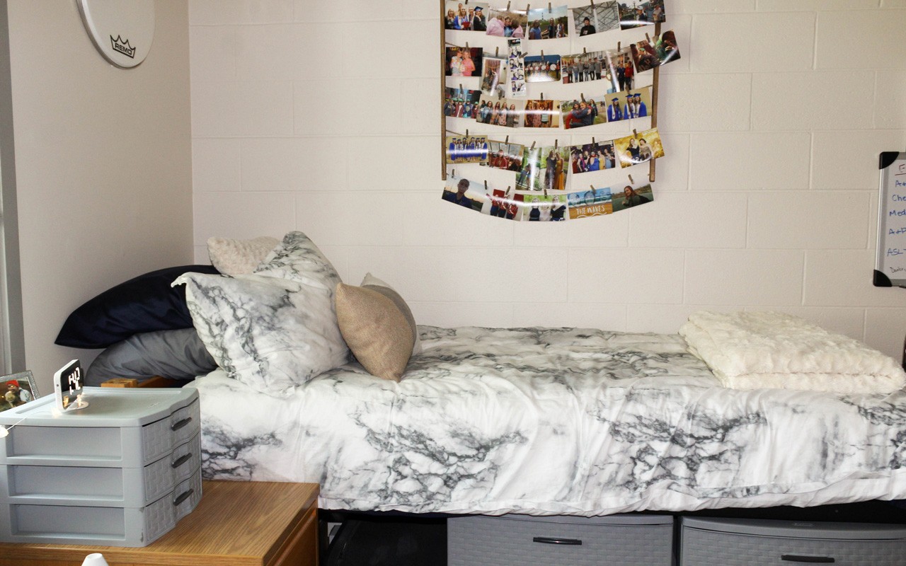 Bed in Turner Hall quad